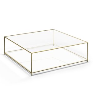 Sybil Square Tempered Glass Coffee Table AM.PM image