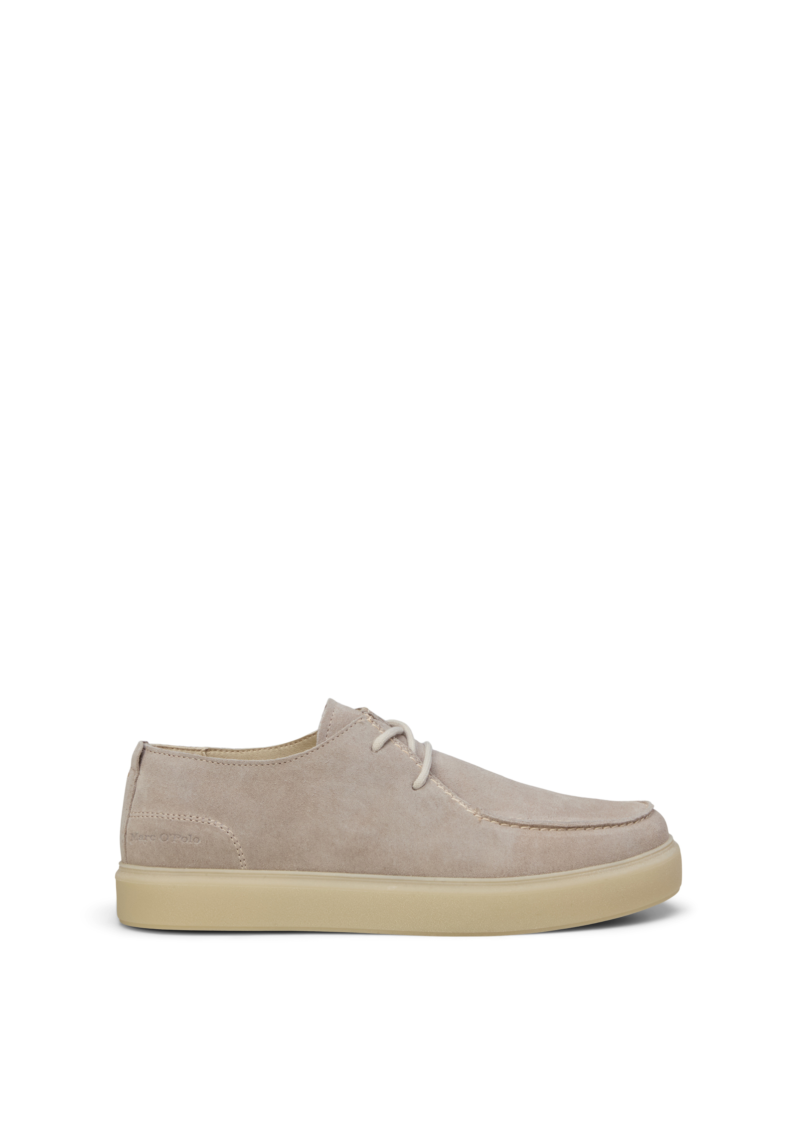 Mocassins à lacets Modèle Zen en cuir velours doux, MARC O'POLO