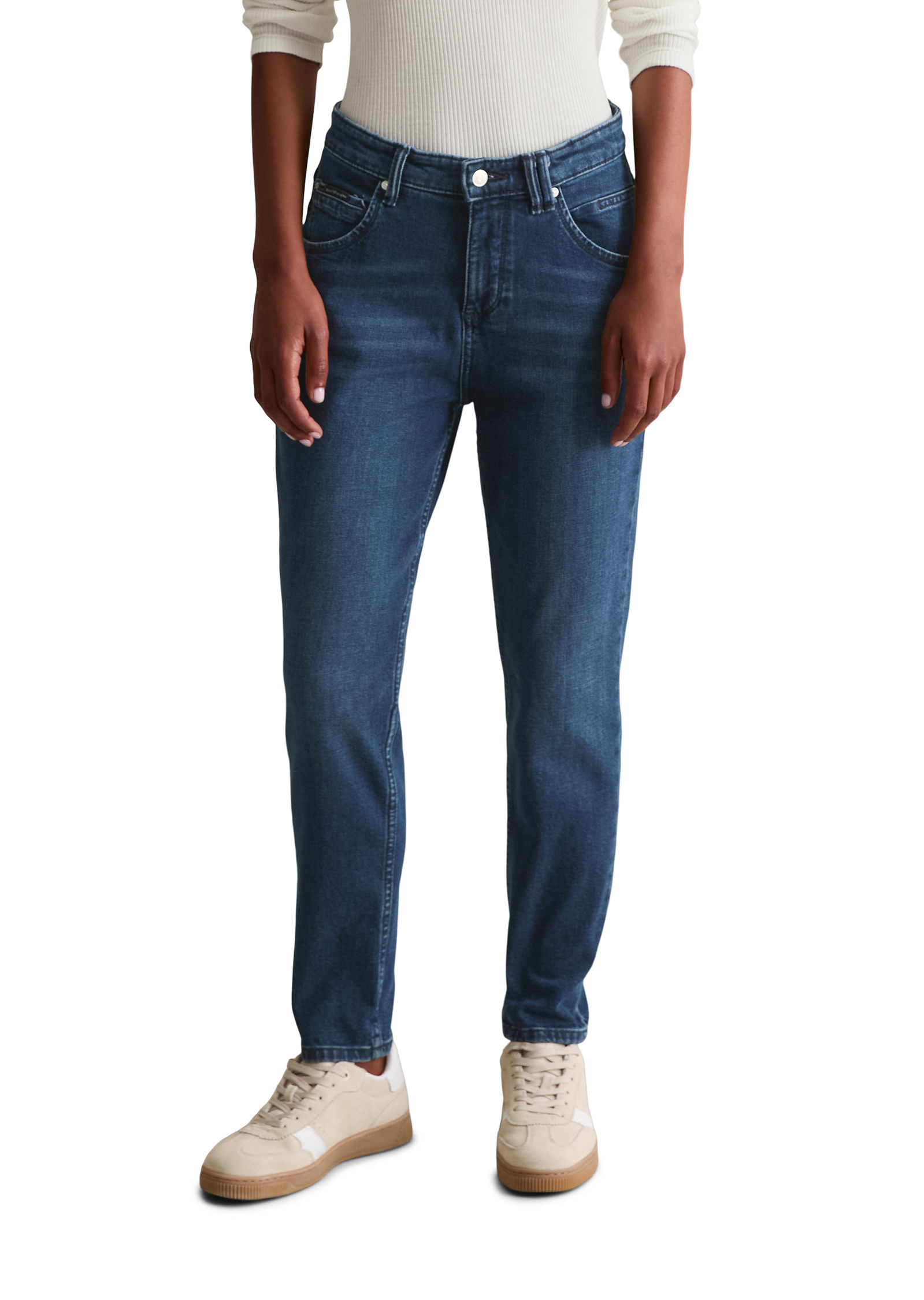 Jeans modèle Freja boyfriend en mélange de coton organique, MARC O’POLO DENIM