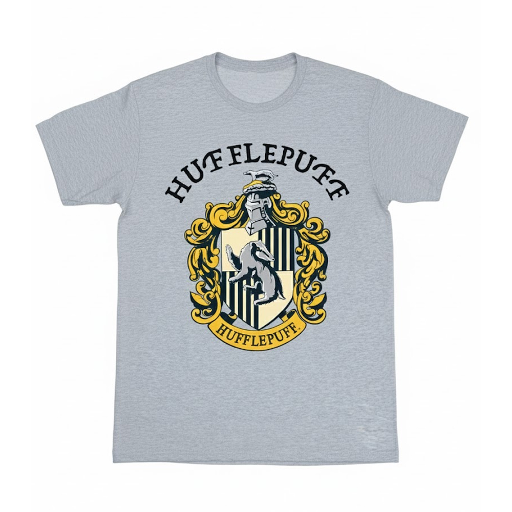 T-shirt motif/style emblème de Poufsouffle, HARRY POTTER