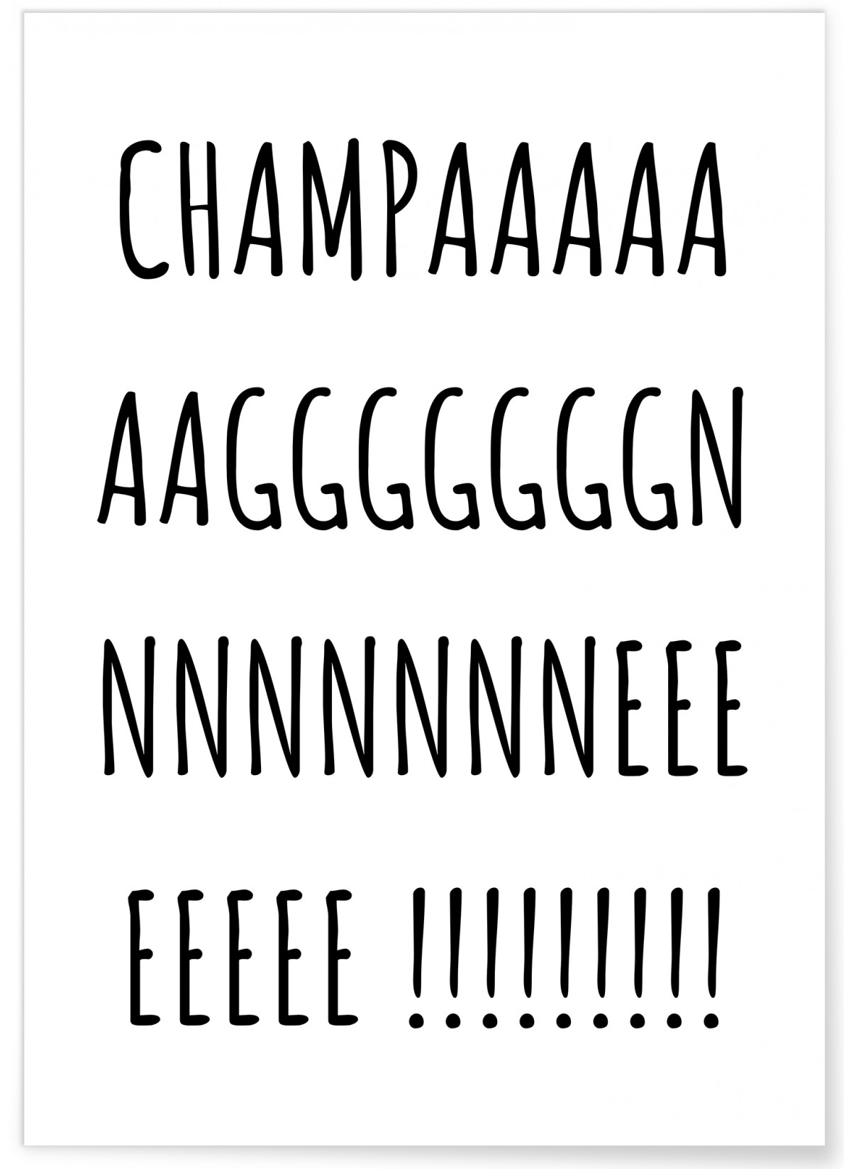 Poster Champagne, L'AFFICHERIE