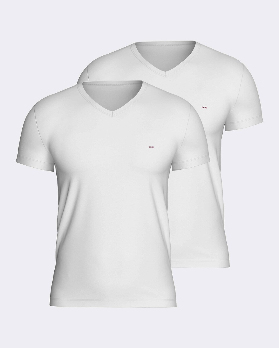 Set van 2 effen T-shirts met korte mouwen, EDEN PARK