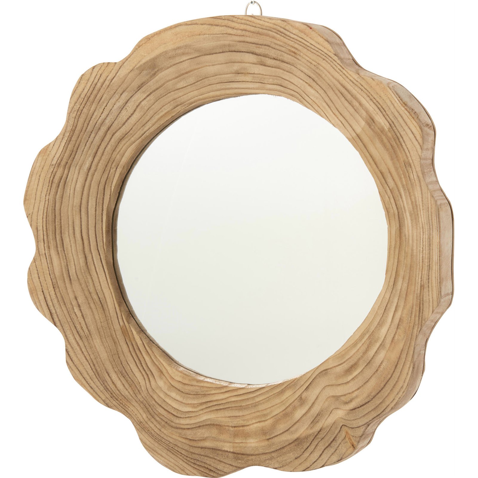 Miroir mural côtelé en bois, RECOLLECTION