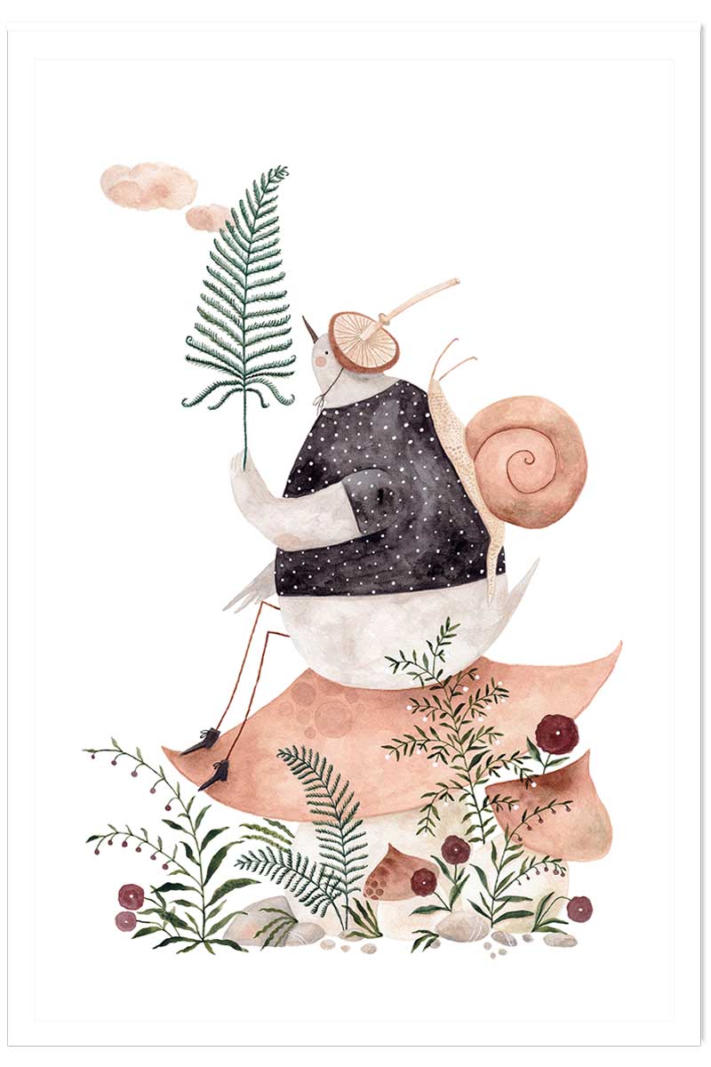 Affiche enfant les trésors de la forêt, HEXOA