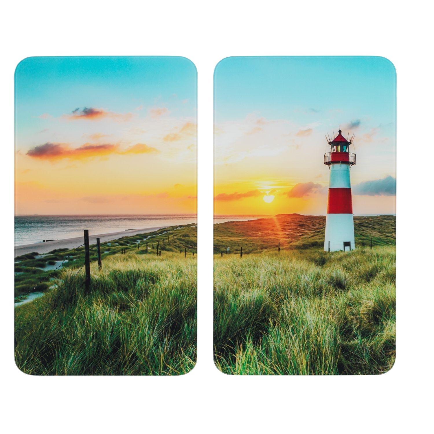Ensemble de 2 couvre-plaques multi-usages PHARE, WENKO