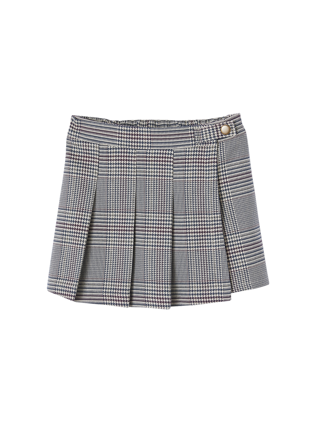 Jupe short en flanelle, VERTBAUDET