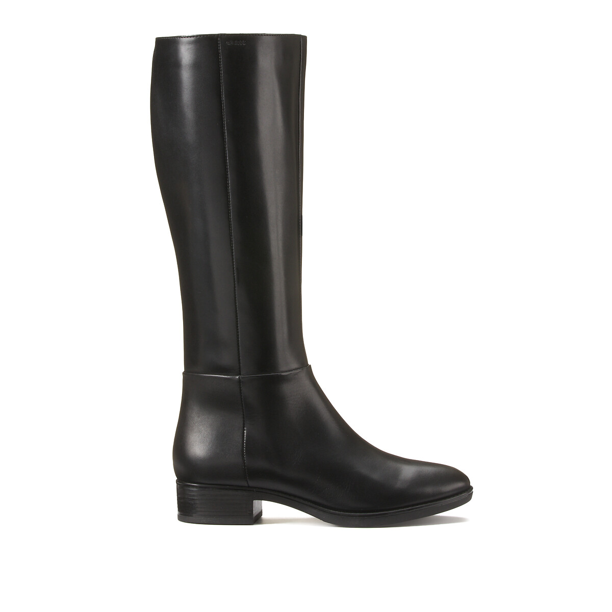 D felicity leather boots black Geox La Redoute