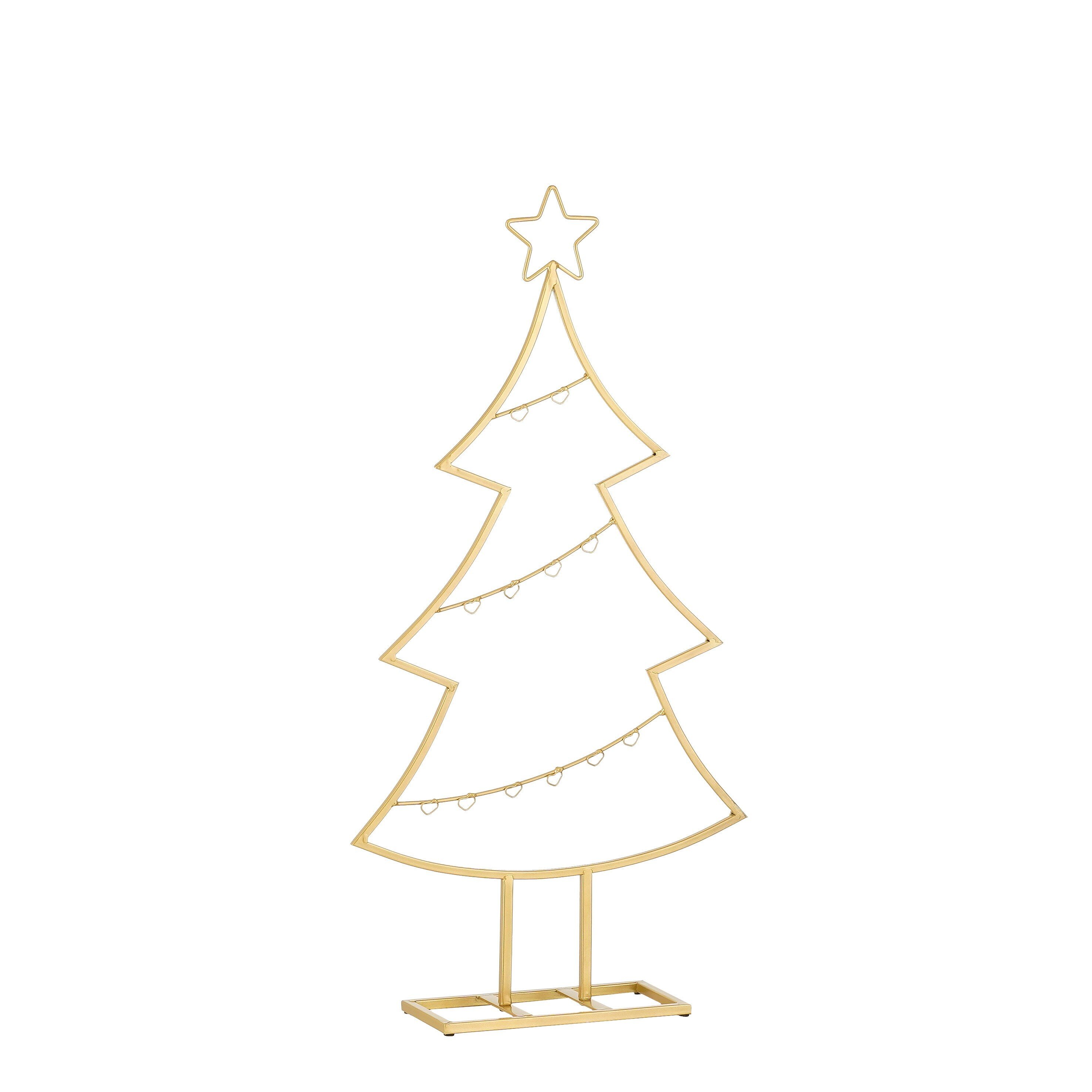 Sapin de Noël décoratif pour ornements H79 cm HOLLIX, MICA DECORATIONS