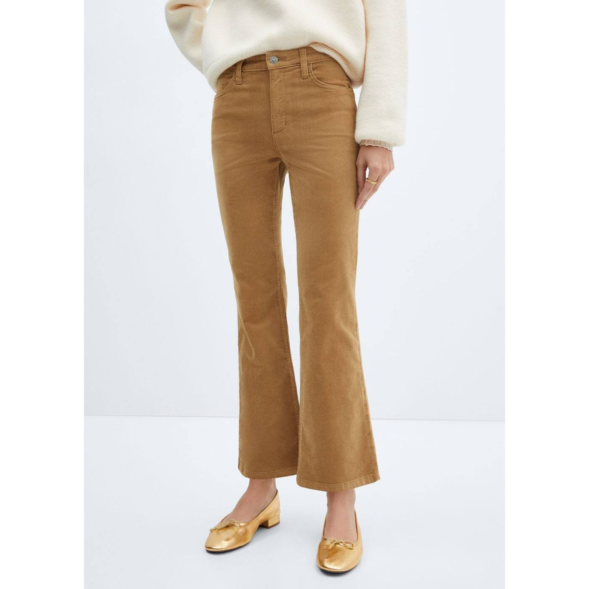 Pantalon camel femme discount mango