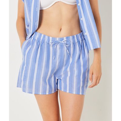 Jennie Striped Pyjama Shorts in Cotton ETAM