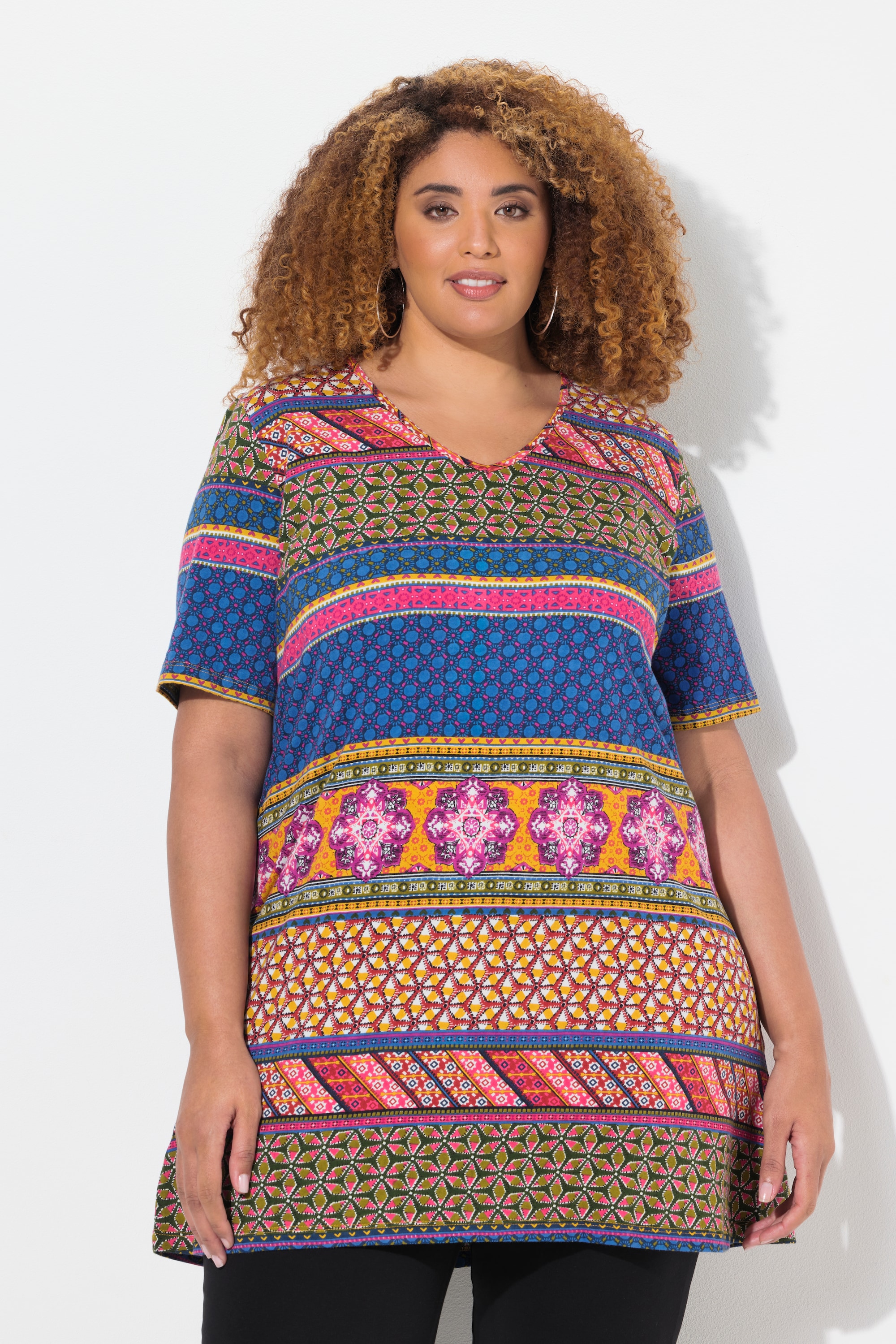 T-shirt long, coupe évasée, ULLA POPKEN