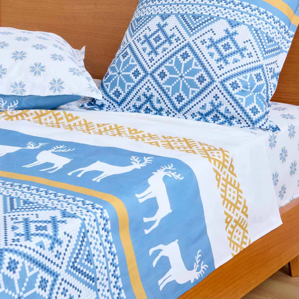 Parure Drap Parure De Lit Drap Plat   Blanc Des Prés - SCANDINAVIE, TRADITION DES VOSGES
