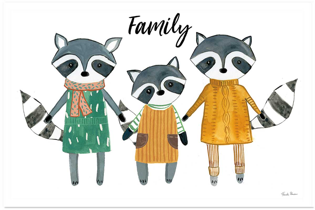 Affiche enfant famille voisine, HEXOA
