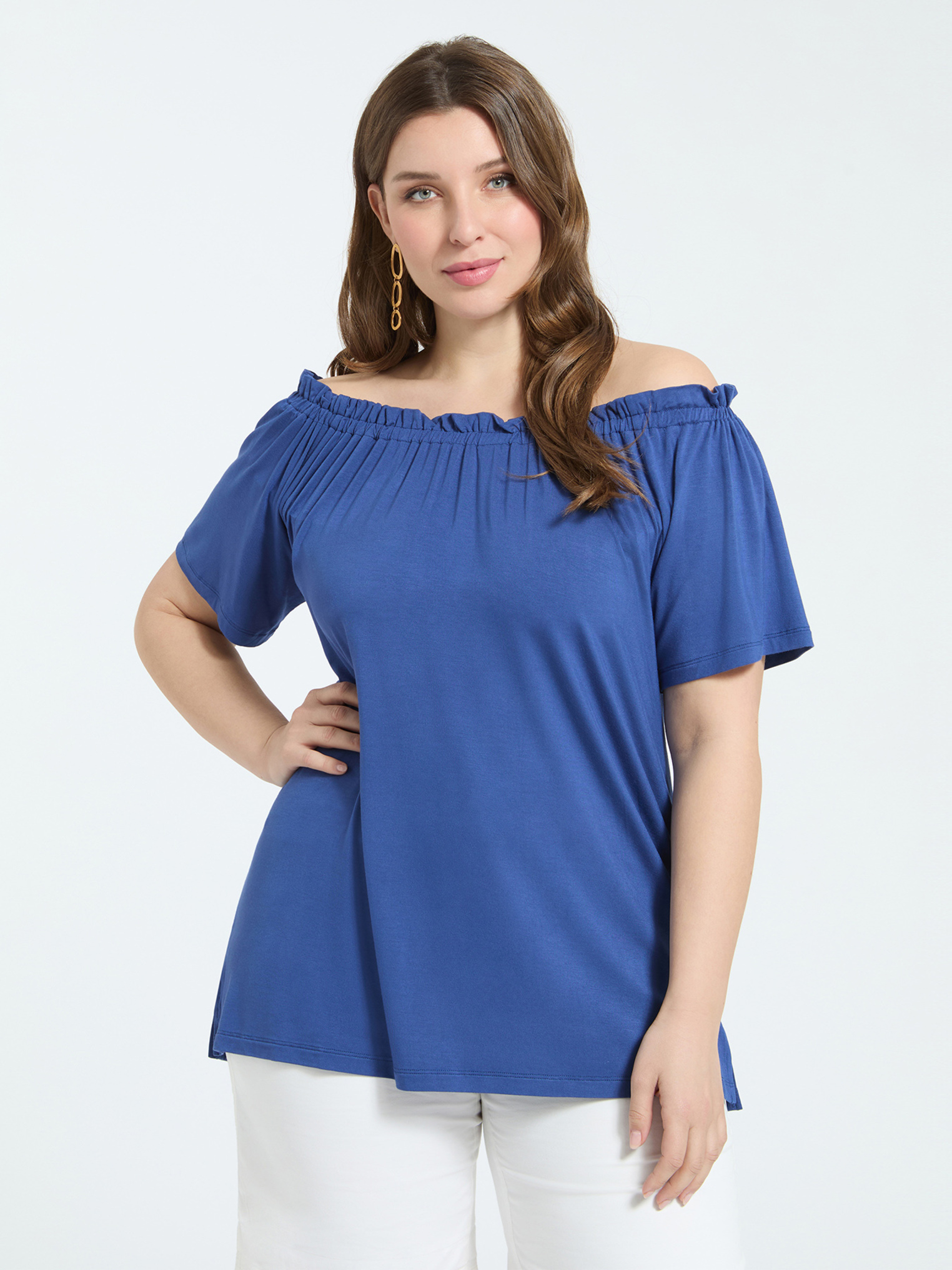 T-shirt épaules dénudées, FIORELLA RUBINO