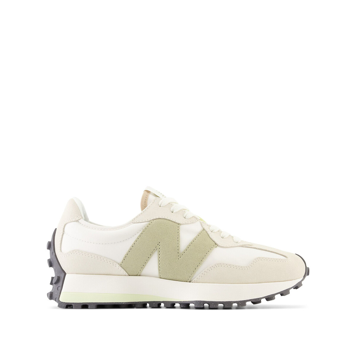 Ws327 suede trainers ecru khaki New Balance La Redoute