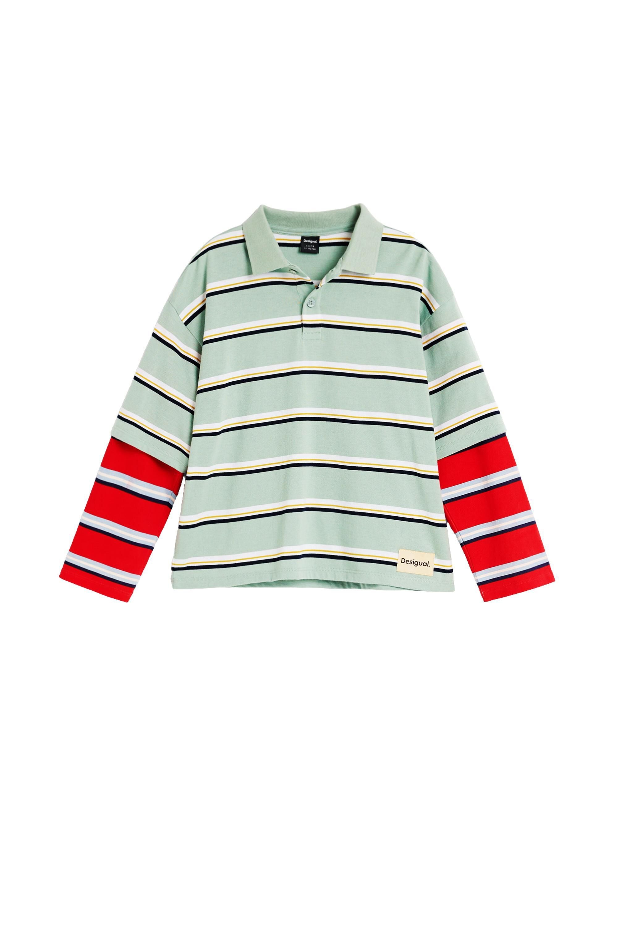 Polo à rayures à double manche, DESIGUAL