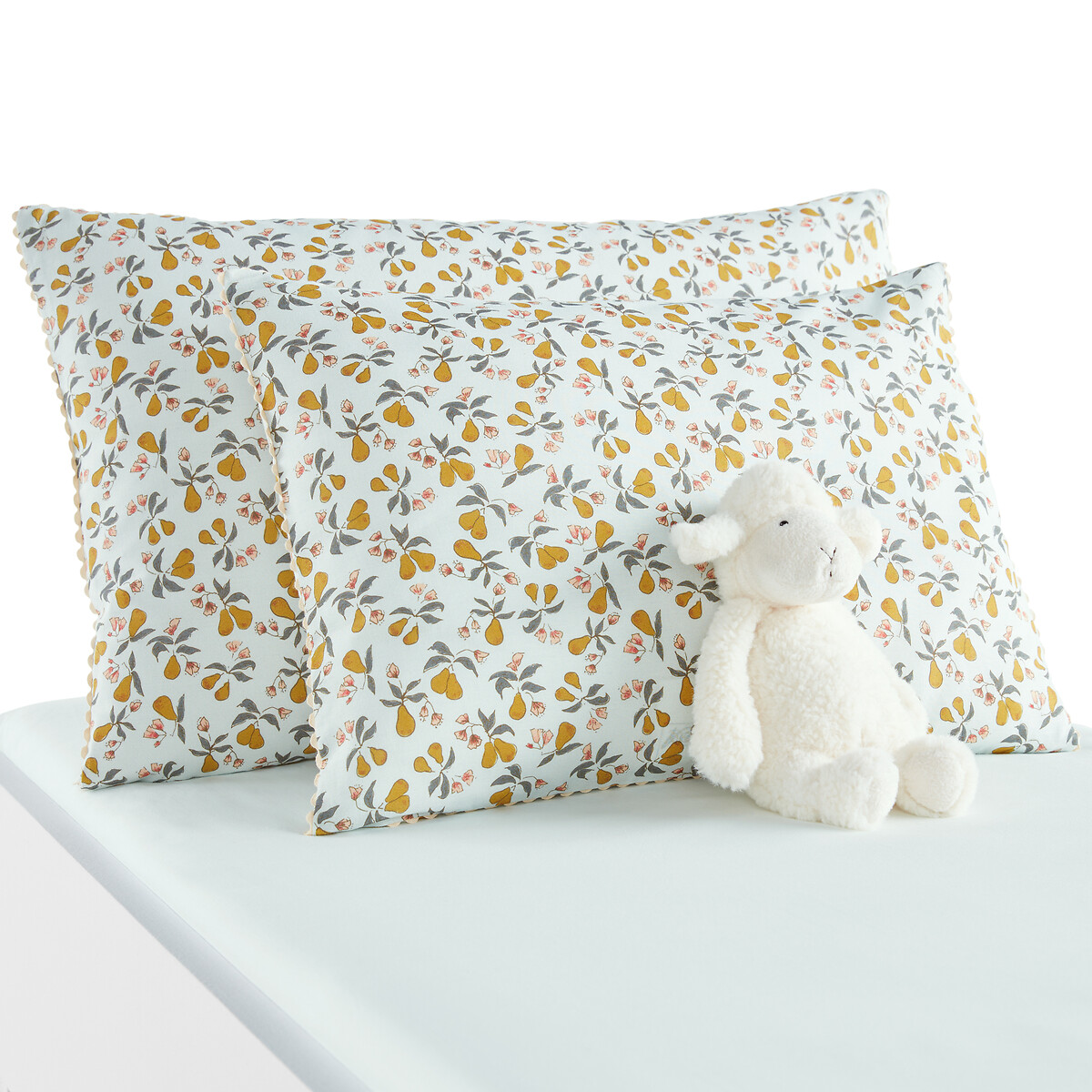 Pear Fruity 20% Recycled Cotton Baby Pillowcase