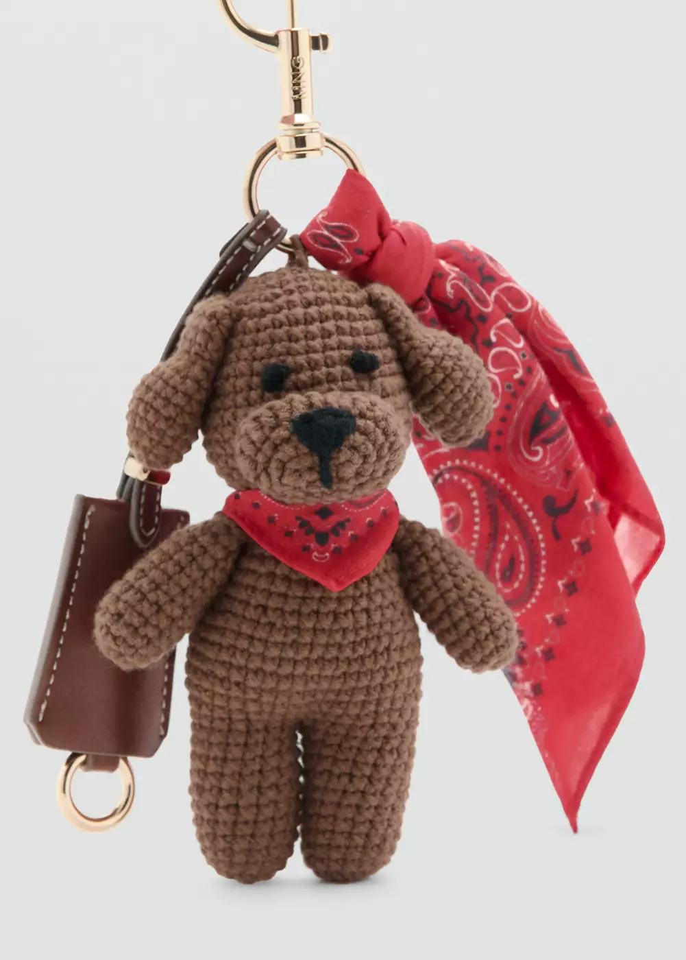 Porte-clés peluche avec foulard, MANGO