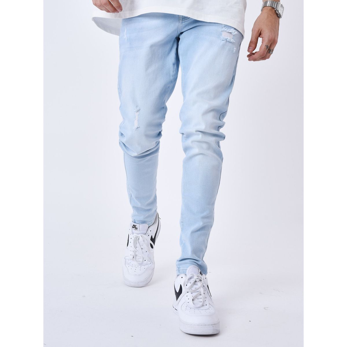 Jean troué homme discount slim