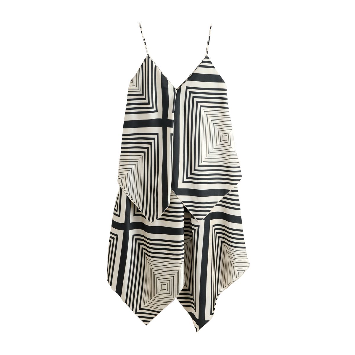 Robe midi à ourlet asymétrique effet foulard, NEXT