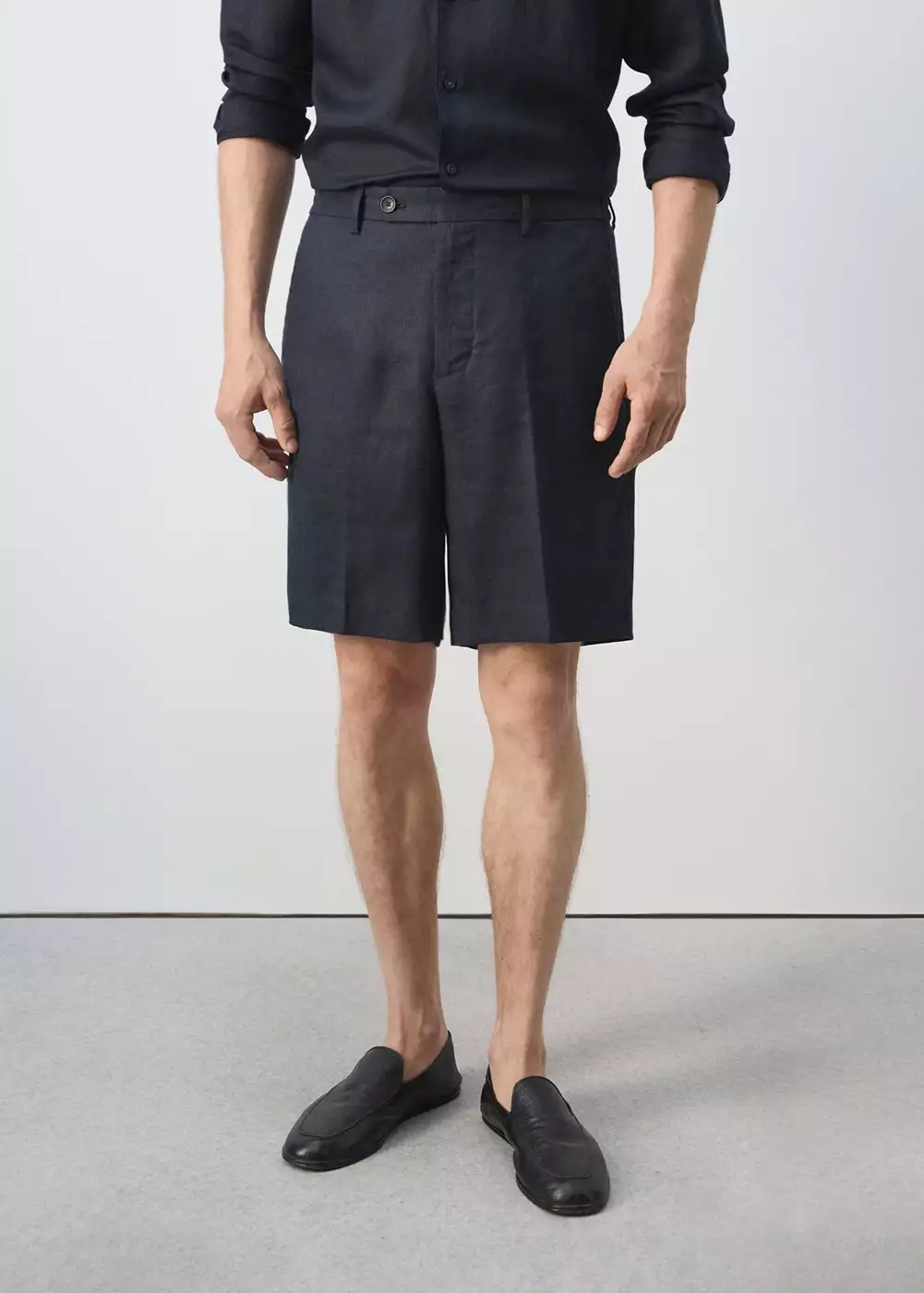 Bermuda regular-fit 100 % lin, MANGO MAN