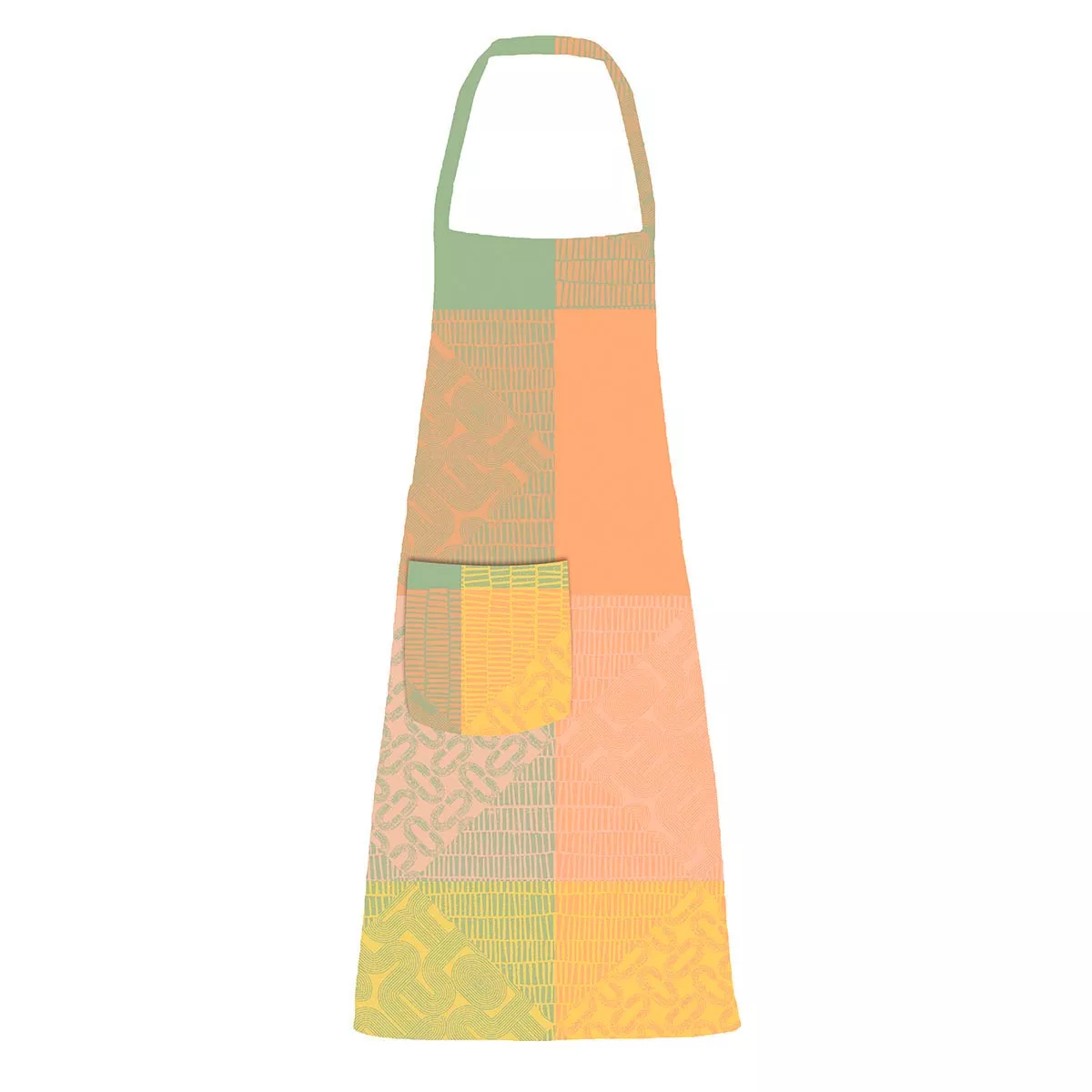 Tablier pur coton enduit MILLE EMPREINTES, GARNIER THIEBAUT