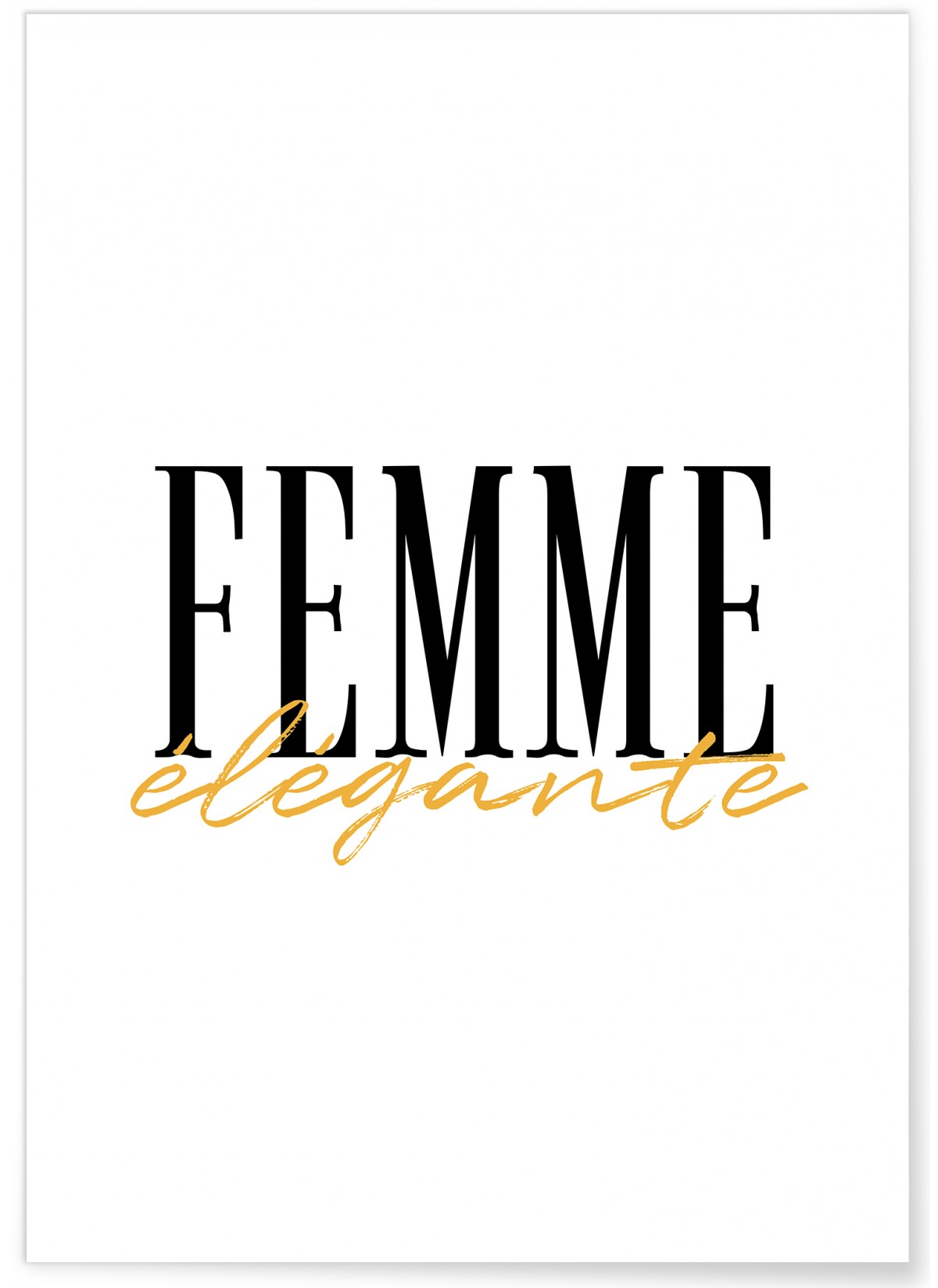 Affiche Femme élégante, L'AFFICHERIE