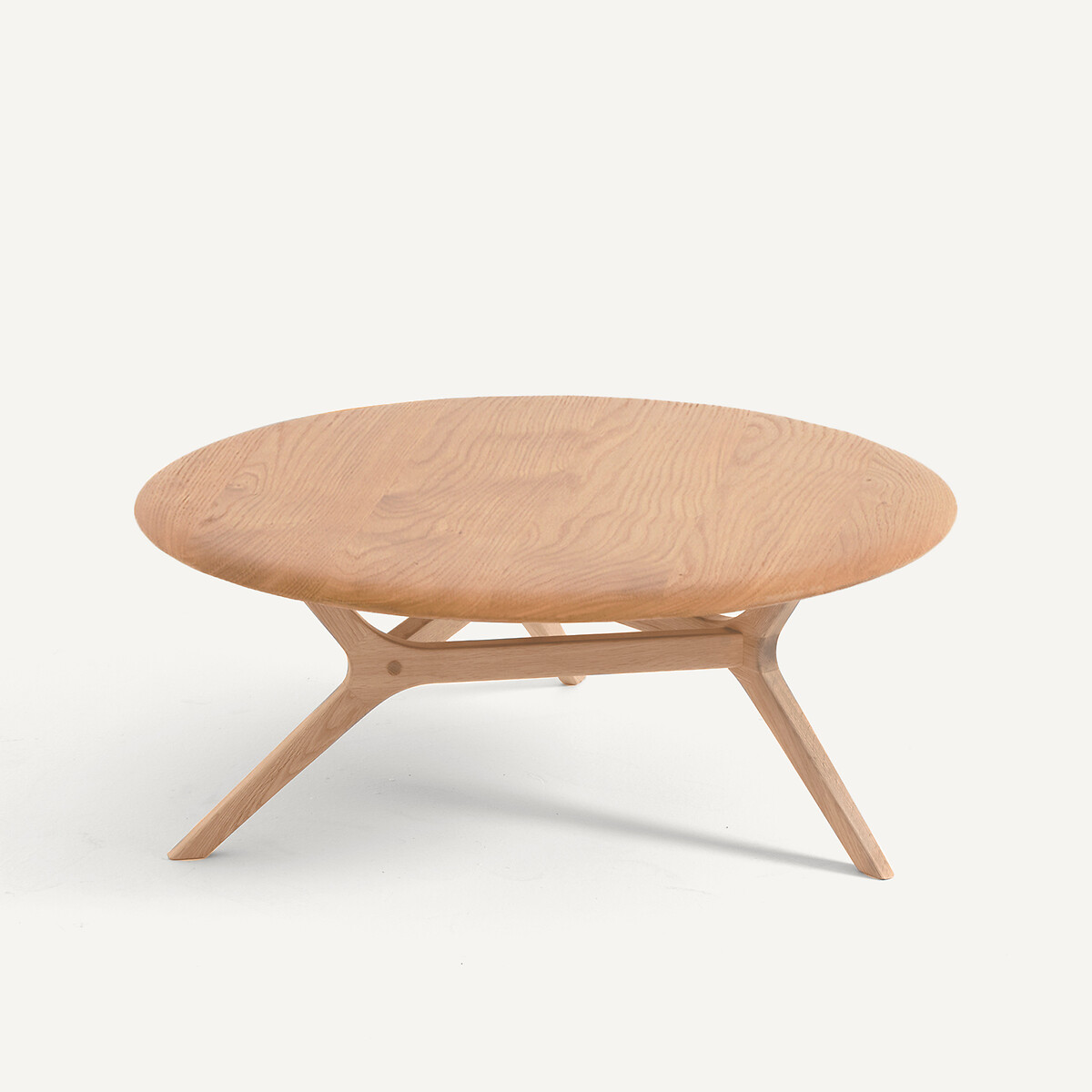 Table basse en chêne massif, diamètre 90 cm, MARICIELO, AM.PM