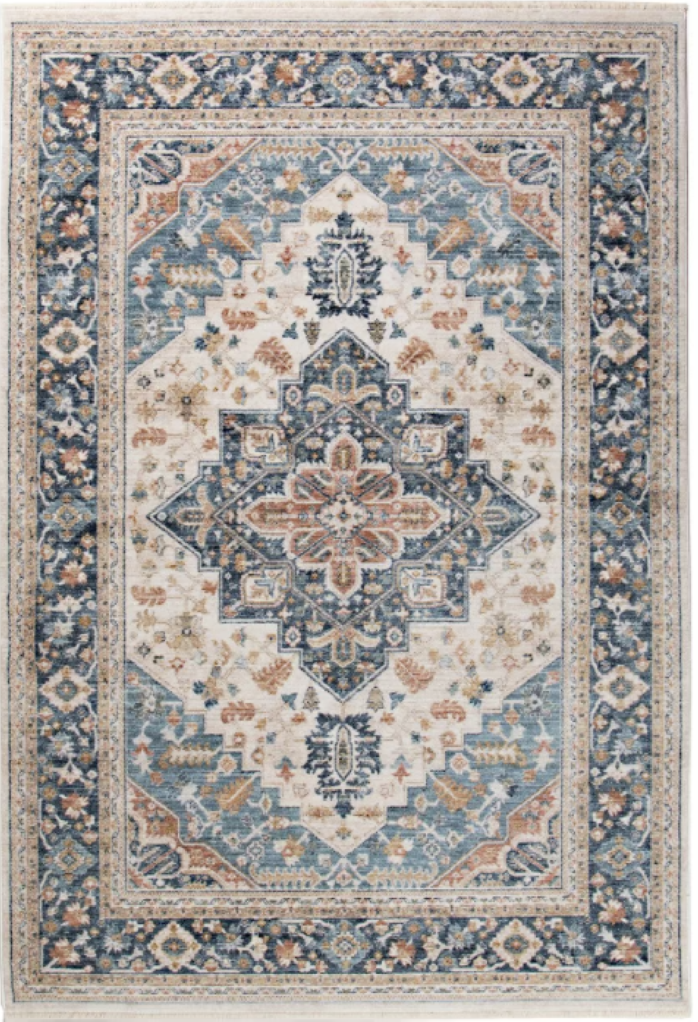 Tapis de salon style orient tissé plat JARBIN, NOVATREND