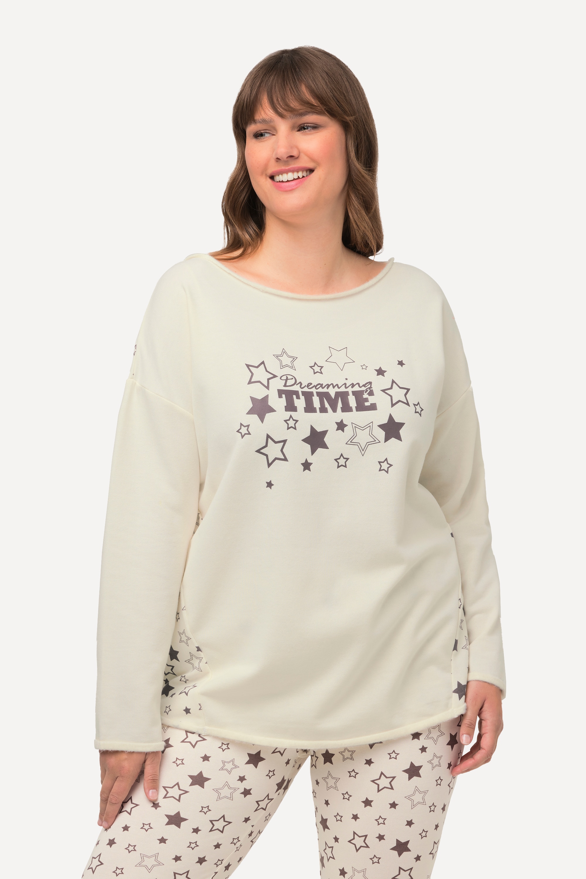 Pull en molleton oversize à col, ULLA POPKEN