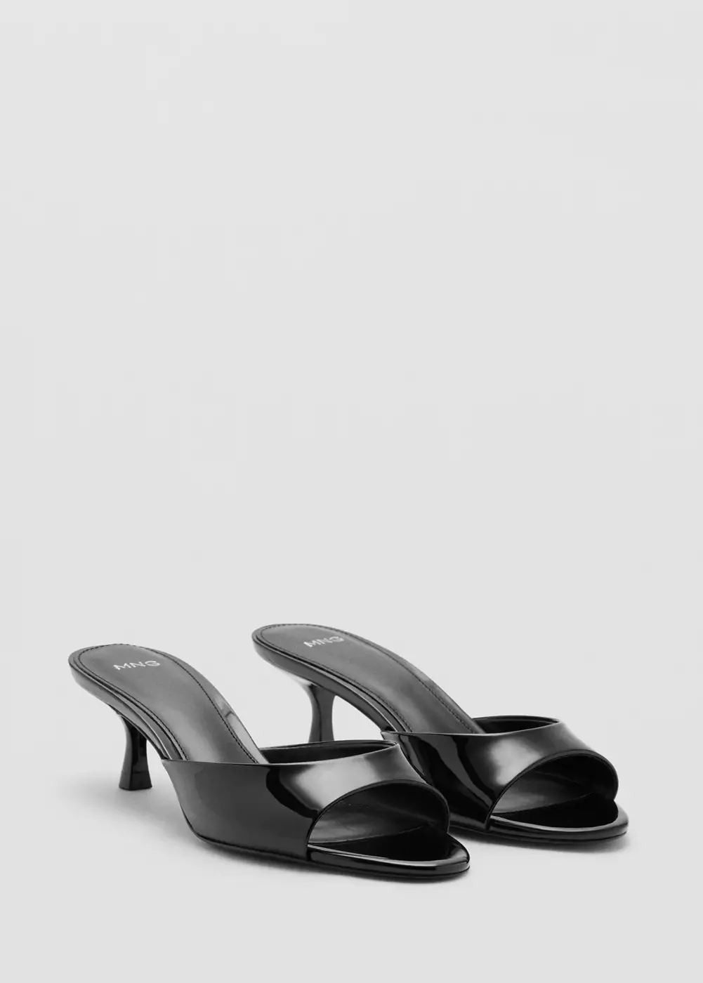 Sandales lanière talon kitten heel, MANGO