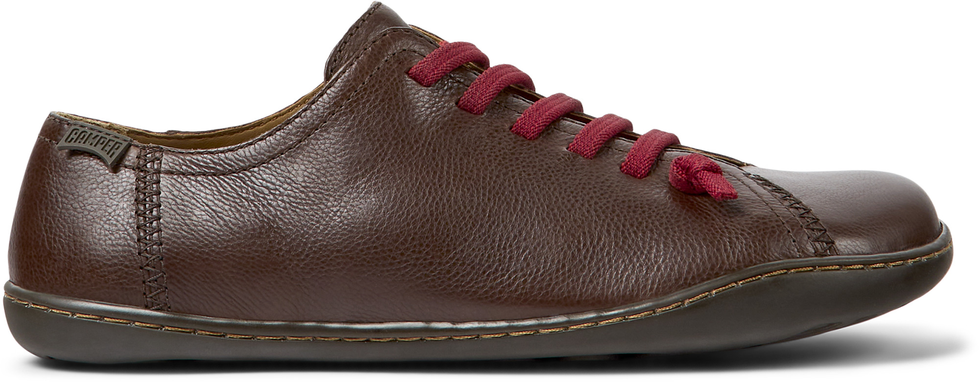 Baskets À Lacets Élastiques Cuir Peu Cami, CAMPER
