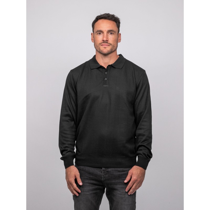 Polo Maille Boutonné Manches Longues Losteria, RITCHIE