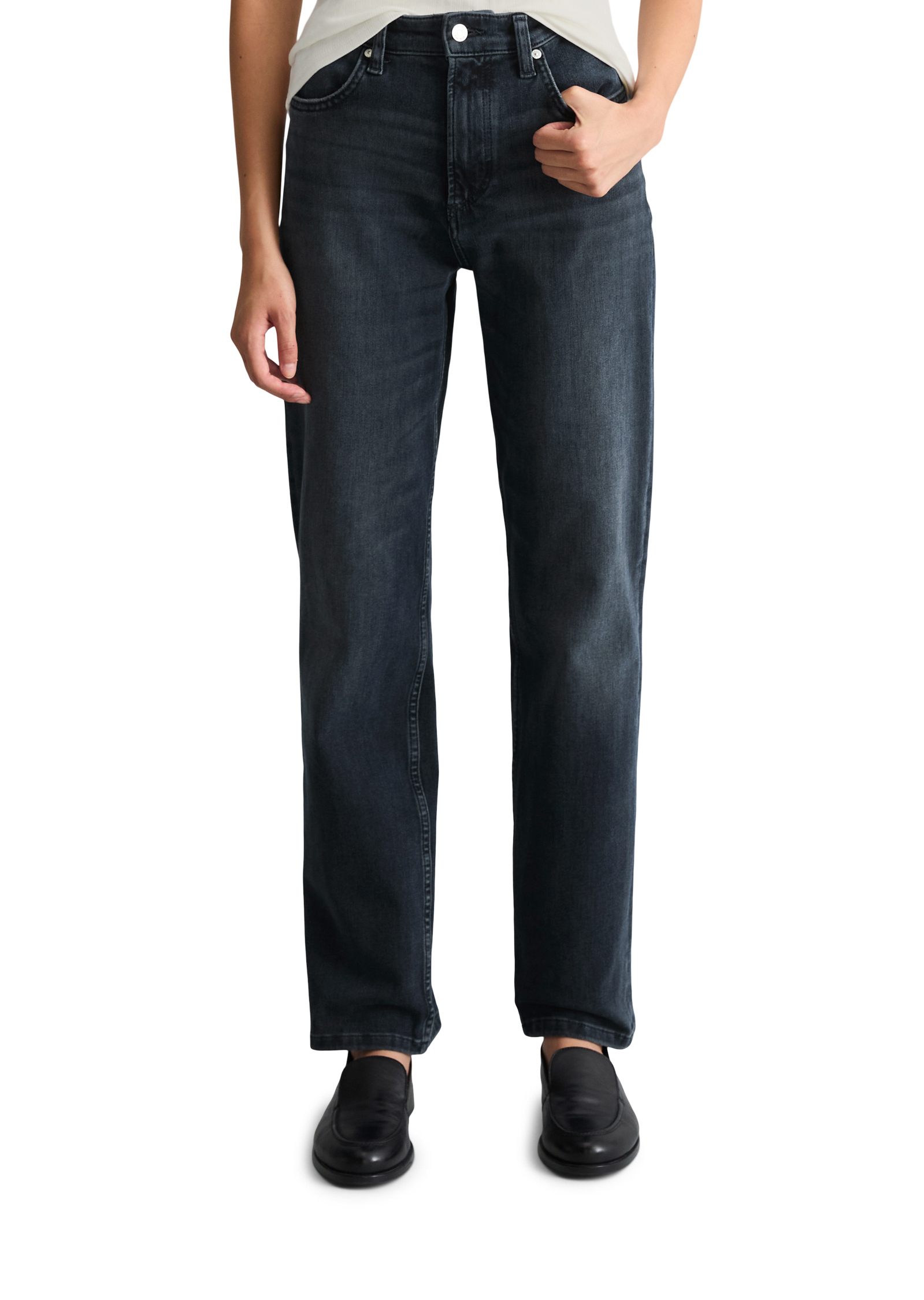 Jeans modèle Olina, coupe droite en coton stretch bio de haute qualité, MARC O’POLO DENIM