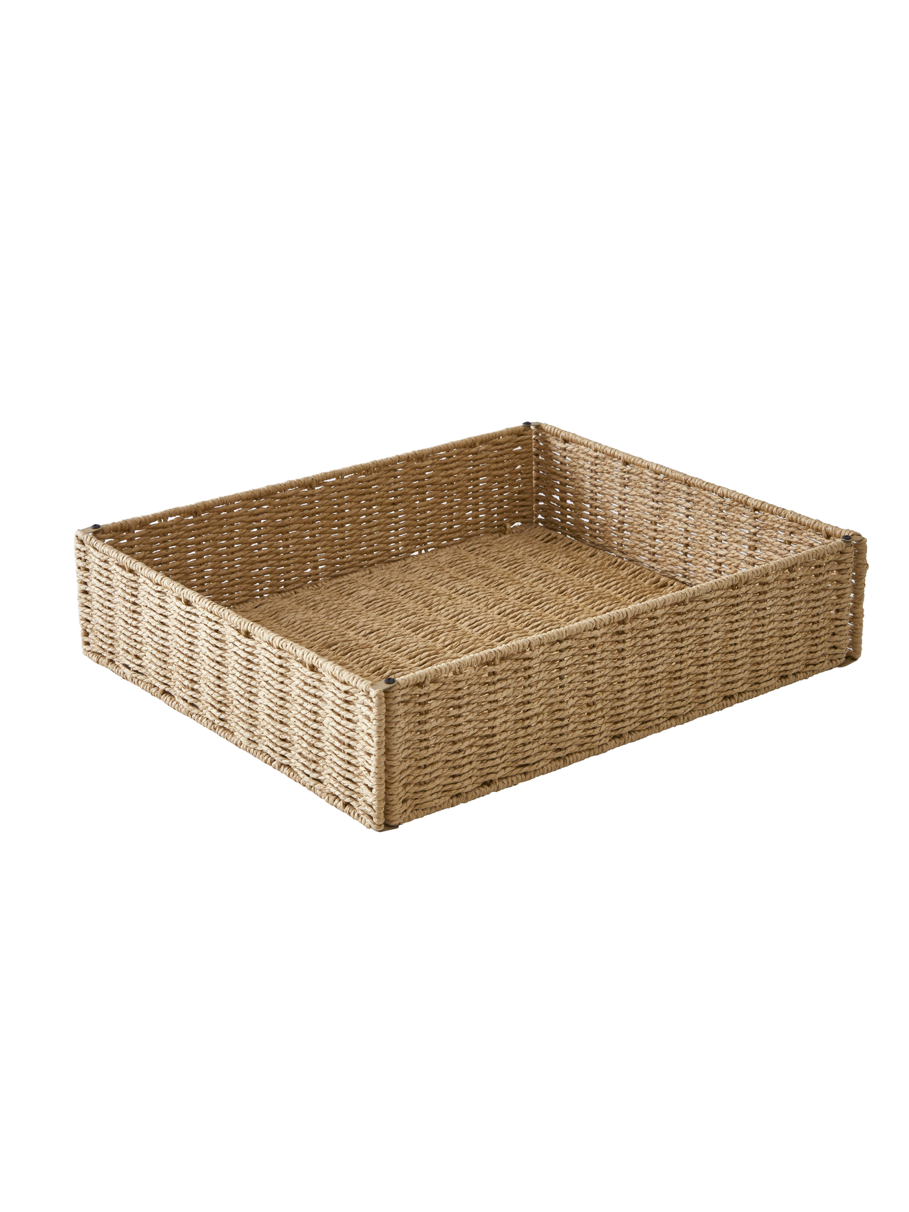Panier de rangement pour table à lange en corde de papier, VERTBAUDET