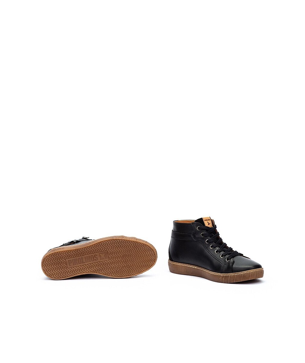 Pikolinos Zapatillas deportivas de piel con caña alta, LANZAROTE — foto 5