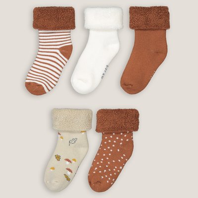 Pack of 5 Pairs of Mushroom-Themed Socks in Cotton Mix LA REDOUTE COLLECTIONS