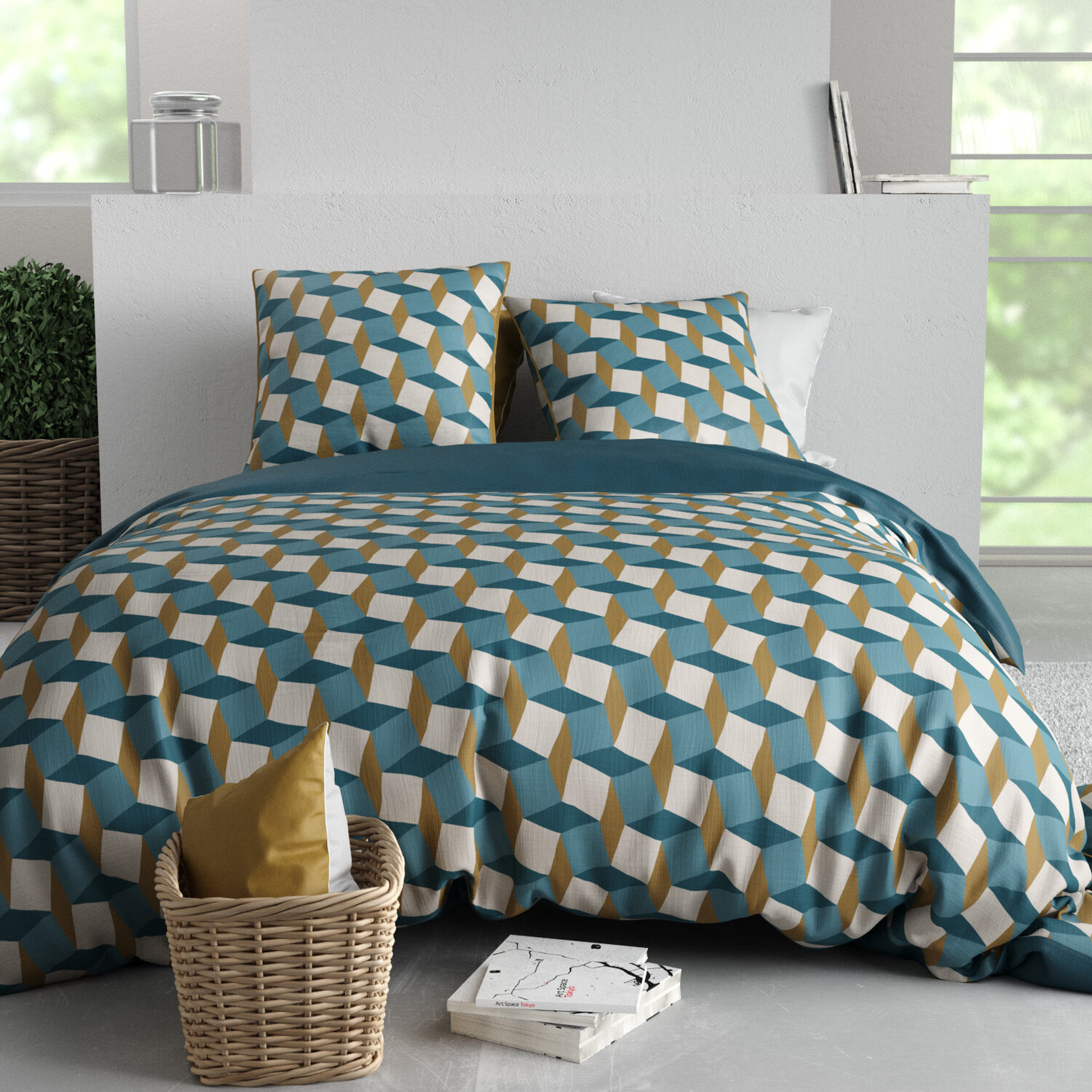 Parure housse de couette en coton, Polo, C DESIGN HOME TEXTILE