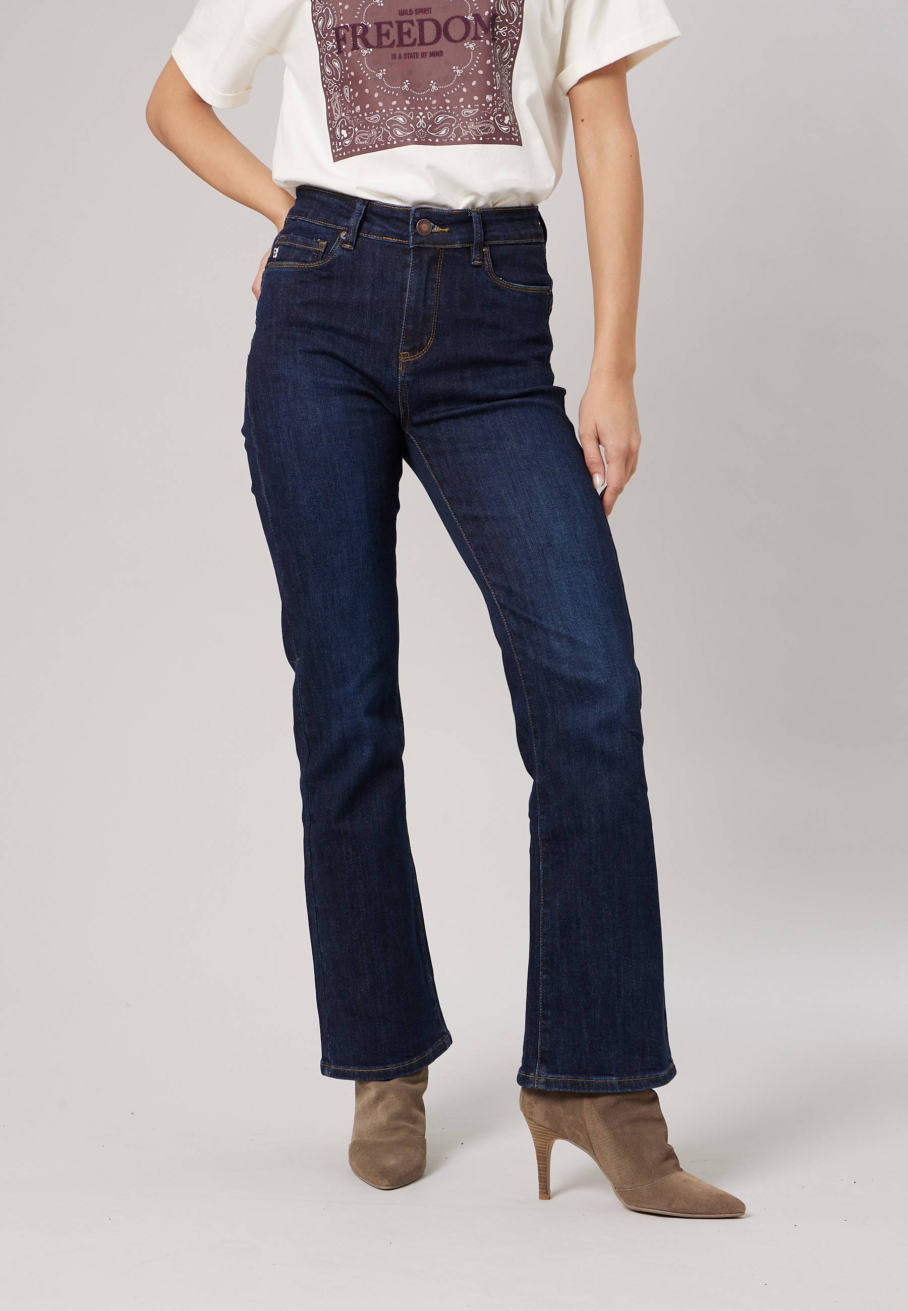Jean brut bootcut femme ALICIA, DEELUXE