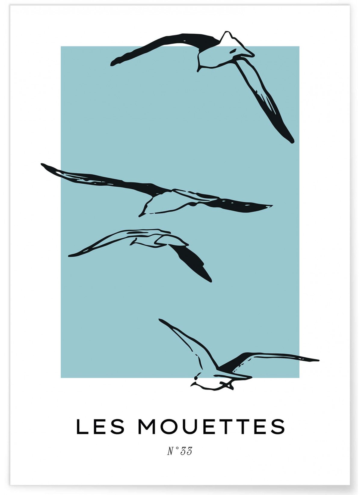 Affiche Les mouettes, L'AFFICHERIE
