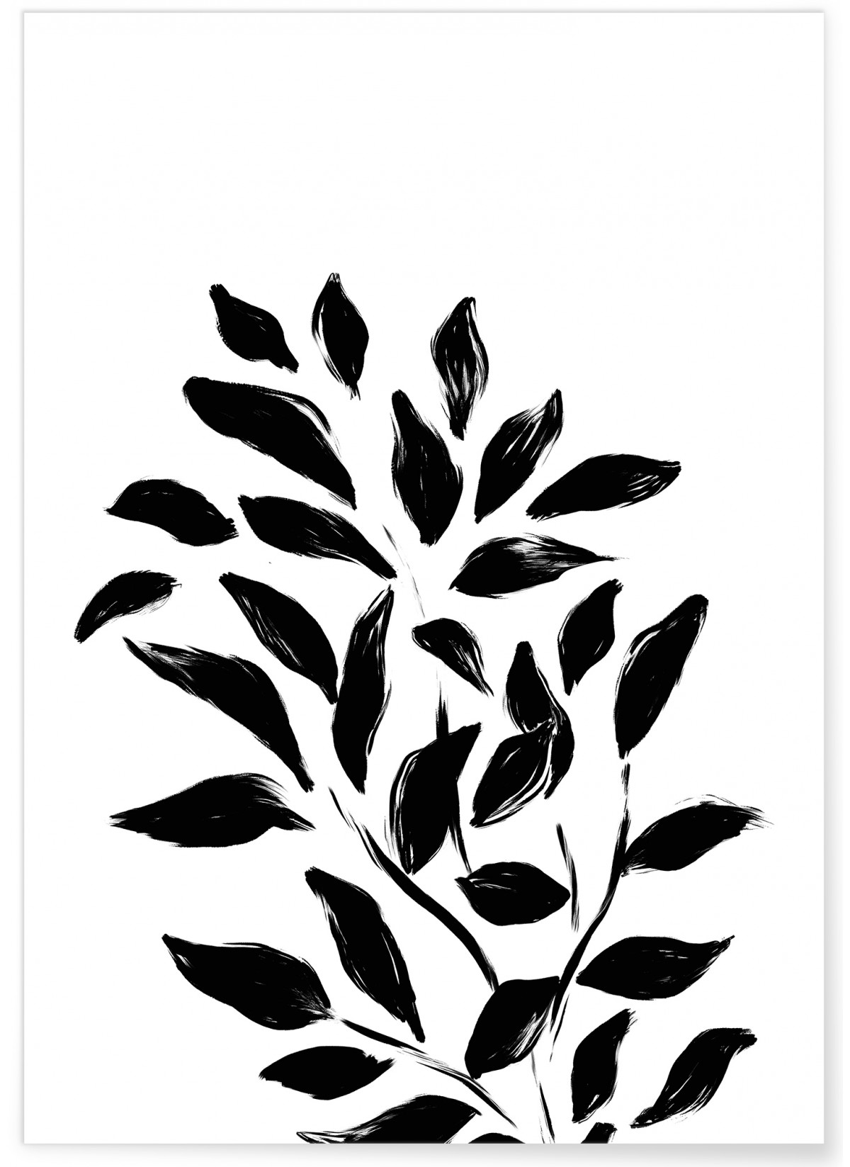 Affiche Abstract Feuille 1, L'AFFICHERIE