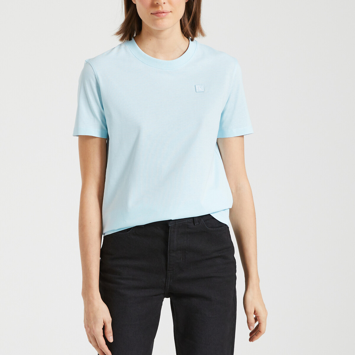 T-shirt met ronde hals MC PETIT LOGO DEVANT-Calvin Klein Jeans 1