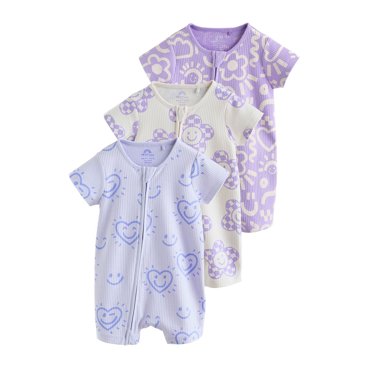 Dors-bien à zip double sens bébé, lot de 3, NEXT