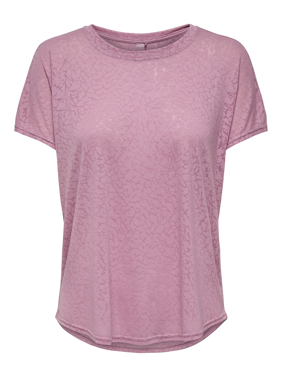 T-shirt met ronde hals en korte mouwen