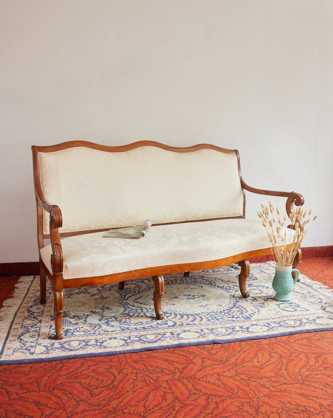 Banquette en bois Martine N°165 - Bon état, DEBONGOUT