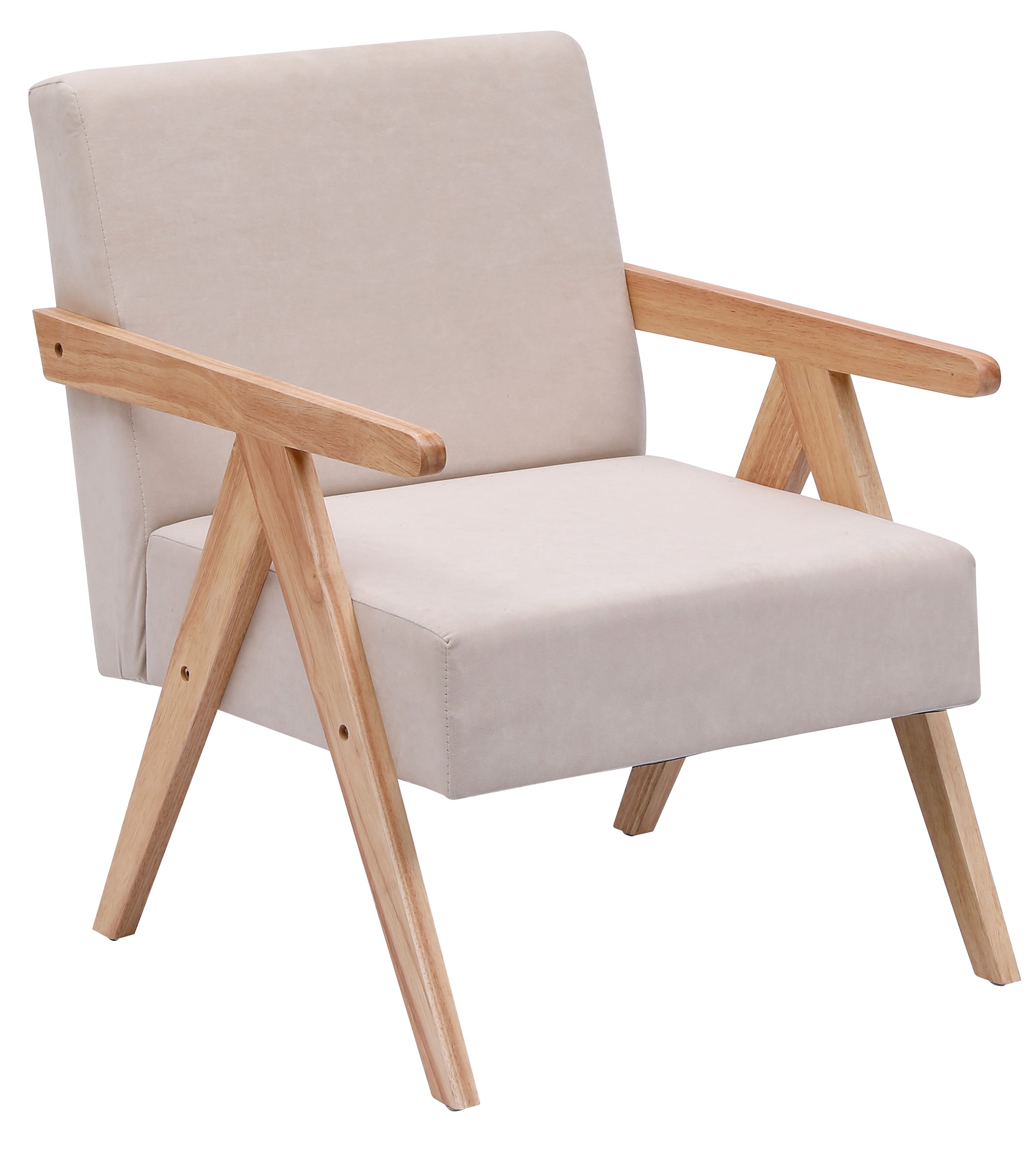 Fauteuil de salon en bois massif, SANTAREM, NORDLYS