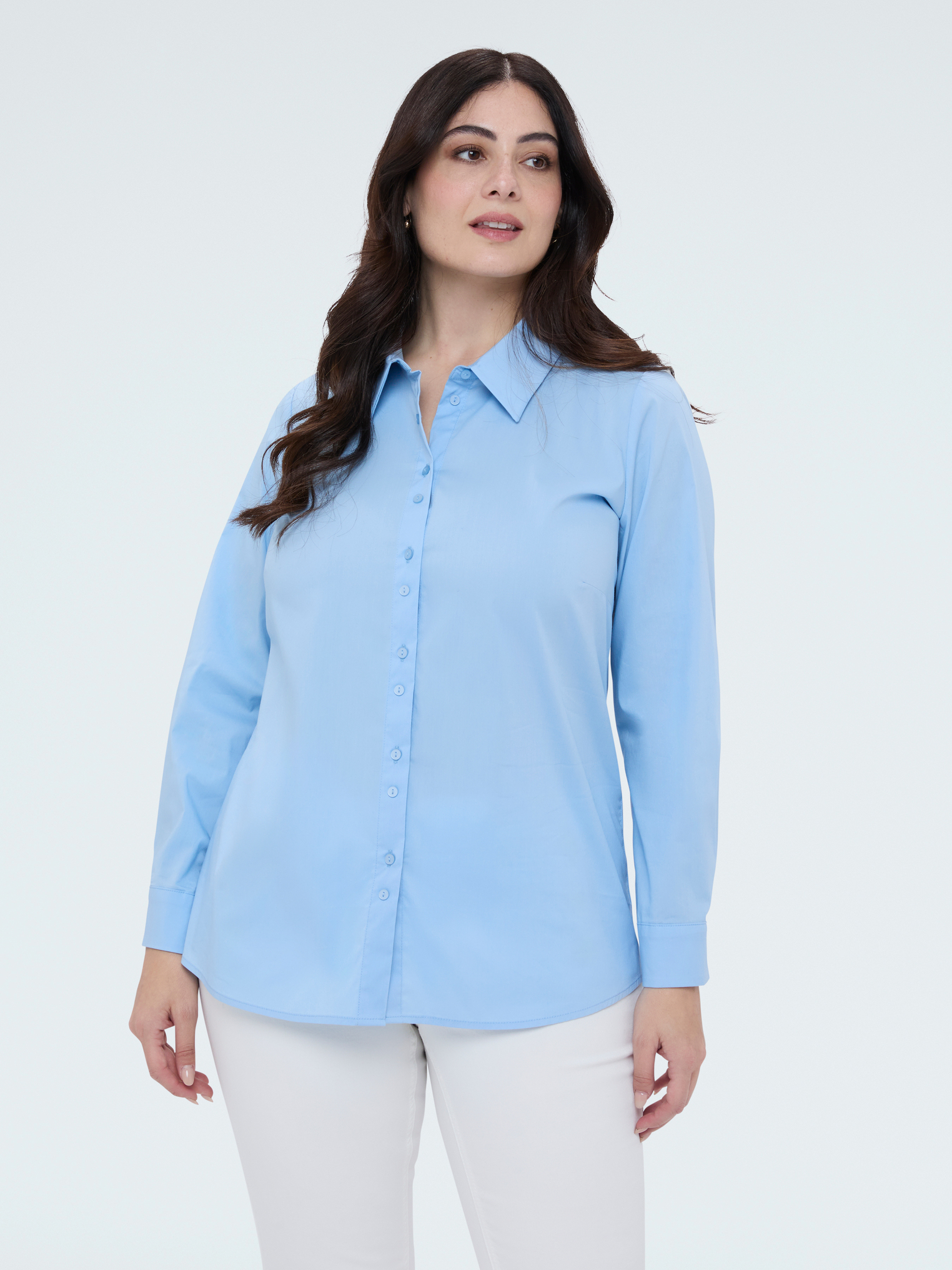 Chemise classique en popeline, FIORELLA RUBINO