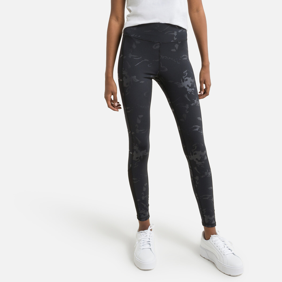 Sportlegging falka, hoge taille zwart 