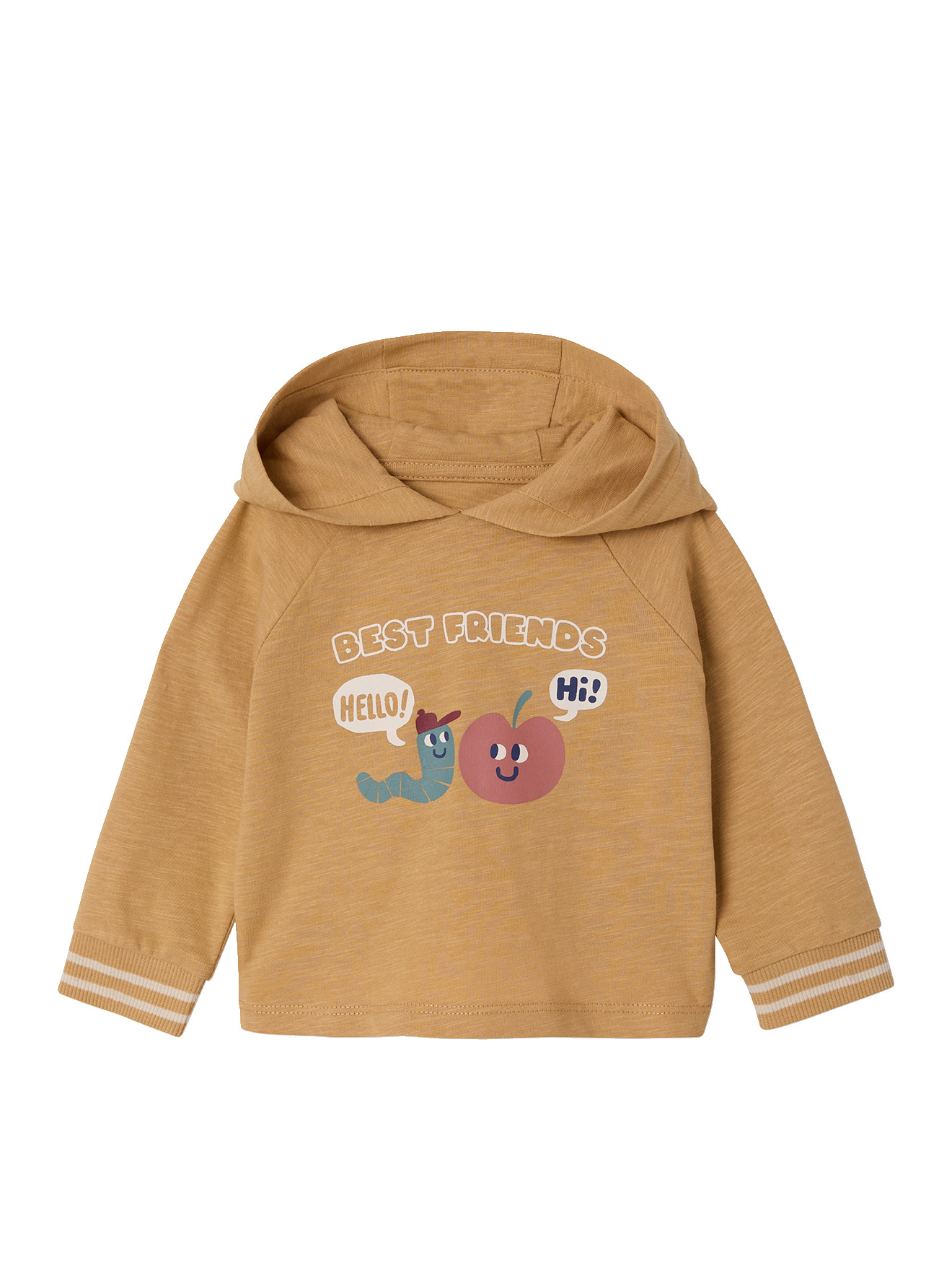 T-shirt à capuche manches longues, VERTBAUDET