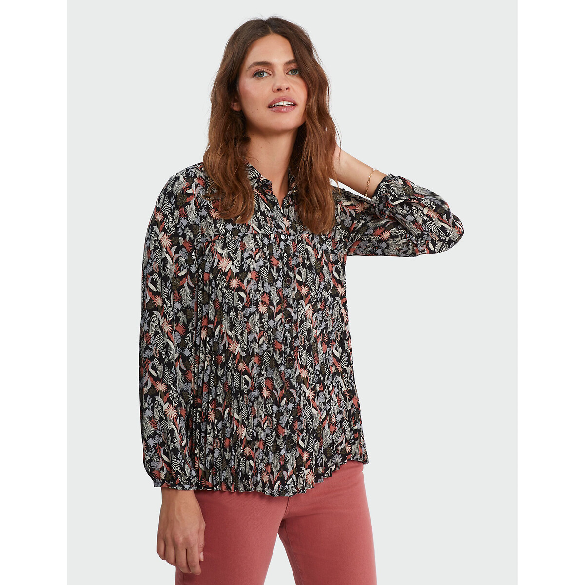 Chemise imprim e manches longues imprim multicolore Icode La